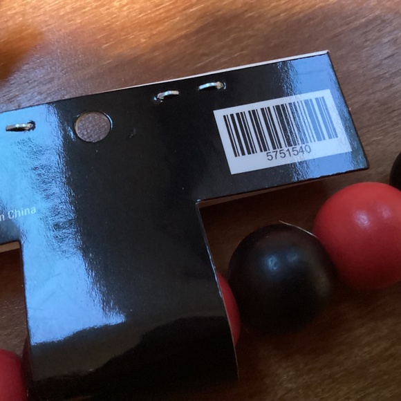 The Christmas Shoppe Wood/Polyester Garland New 33” - Picture 7 of 8